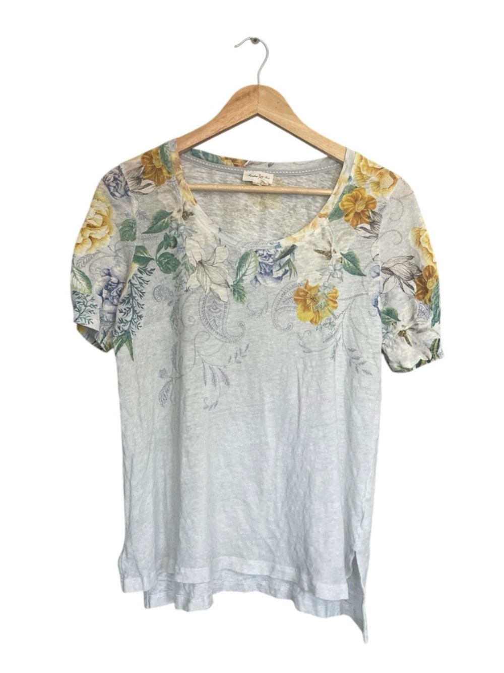 Anthropologie Meadow Rue Floral Top